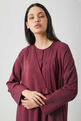Edil Dress Burgundy - 3