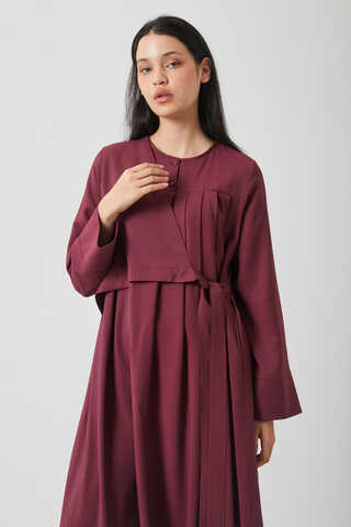 Edil Dress Burgundy - 2