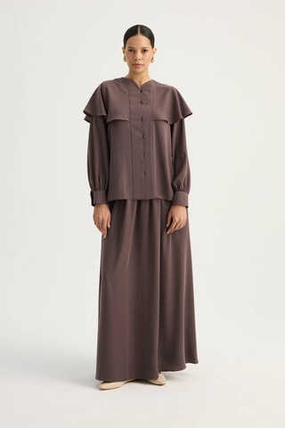 Efil Etek Takım Kahverengi - 2