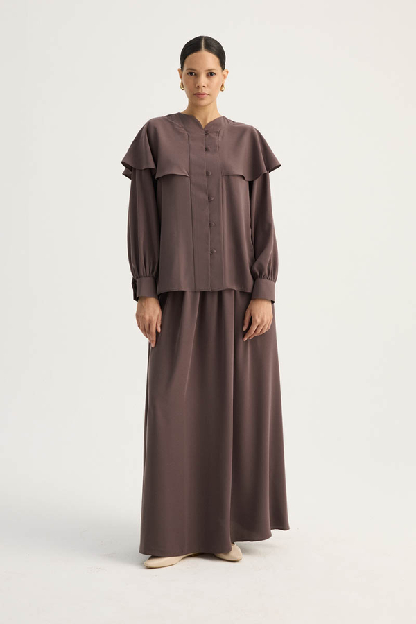 Efil Etek Takım Kahverengi - 2