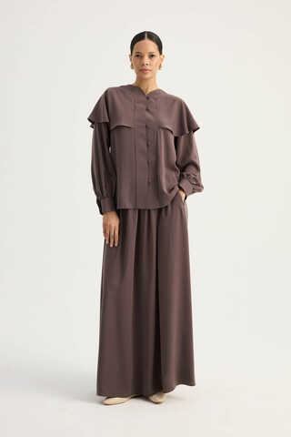 Efil Etek Takım Kahverengi - 3