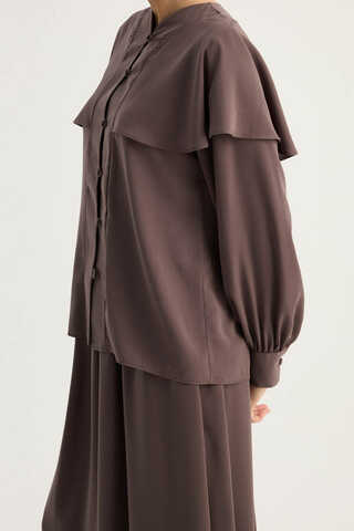 Efil Etek Takım Kahverengi - 9