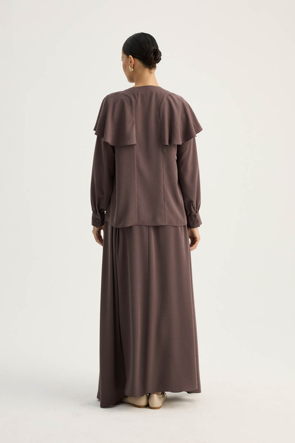 Efil Etek Takım Kahverengi - 15