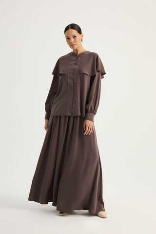 Efil Etek Takım Kahverengi - 11