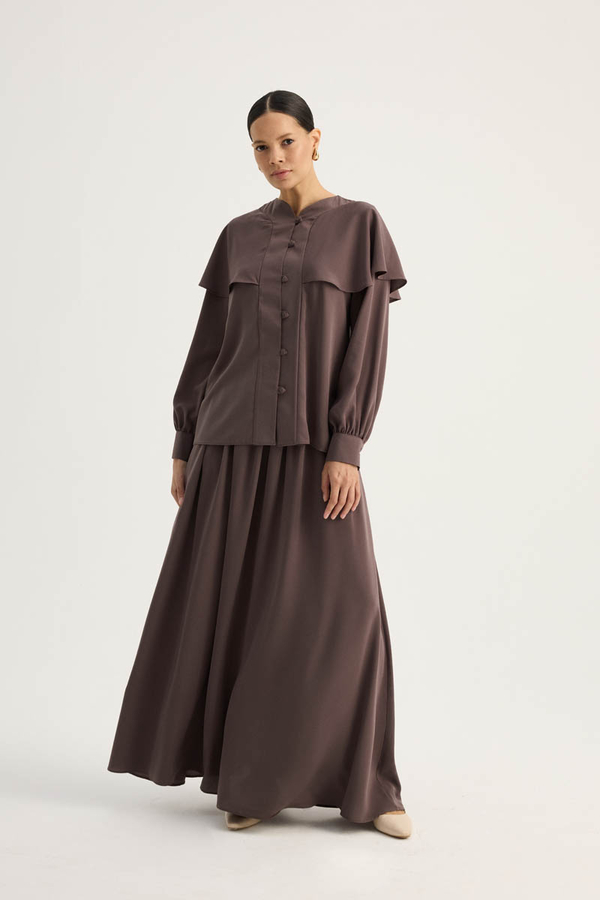 Efil Etek Takım Kahverengi - 11