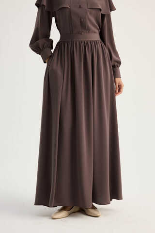 Efil Etek Takım Kahverengi - 7