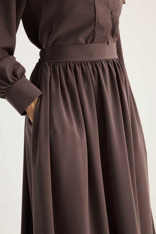 Efil Etek Takım Kahverengi - 14