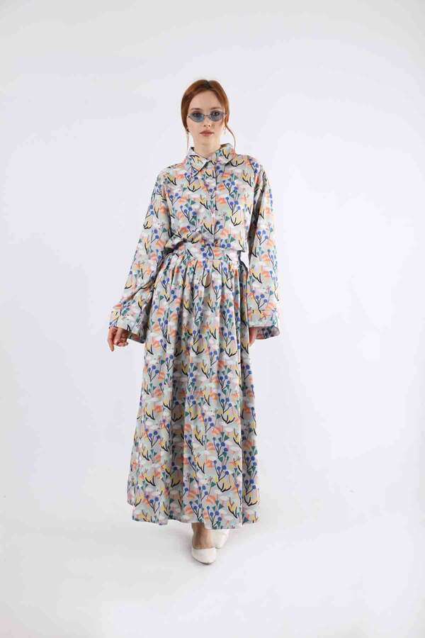 Eke Skirt Suit Grey - 4