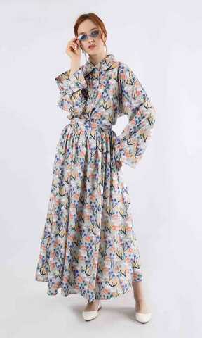 Eke Skirt Suit Grey - 1