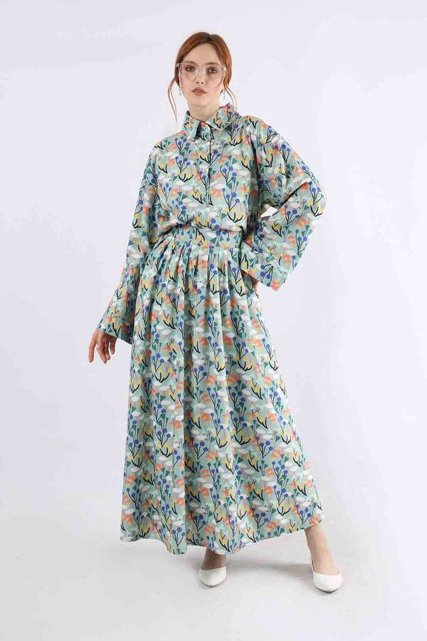 Eke Skirt Suit Mint - 3