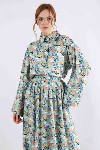 Eke Skirt Suit Mint - 4