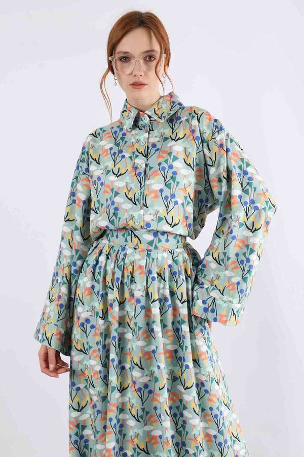 Eke Skirt Suit Mint - 4