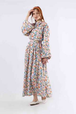 Eke Skirt Suit White - 1