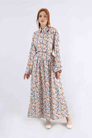 Eke Skirt Suit White - 3