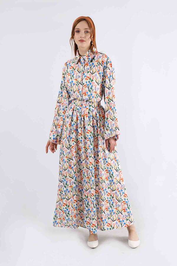 Eke Skirt Suit White - 3