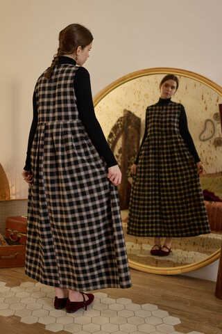 Ekose Desenli Jile Siyah - 13