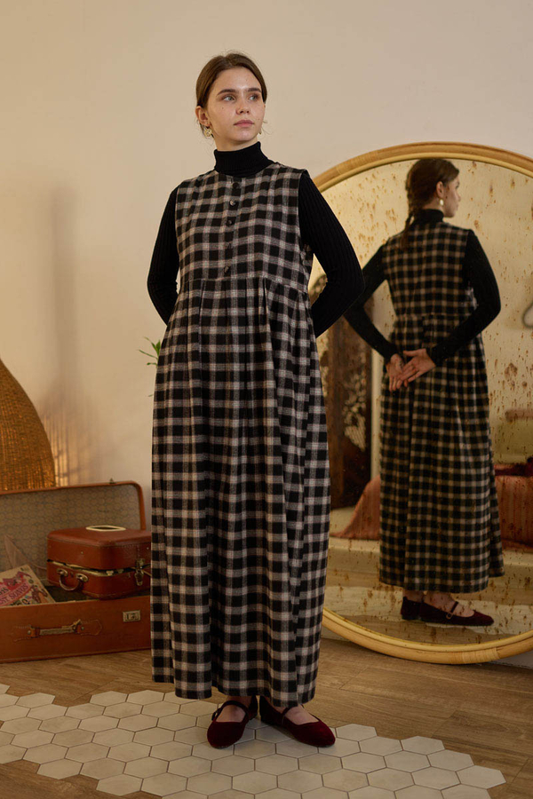 Ekose Desenli Jile Siyah - 7