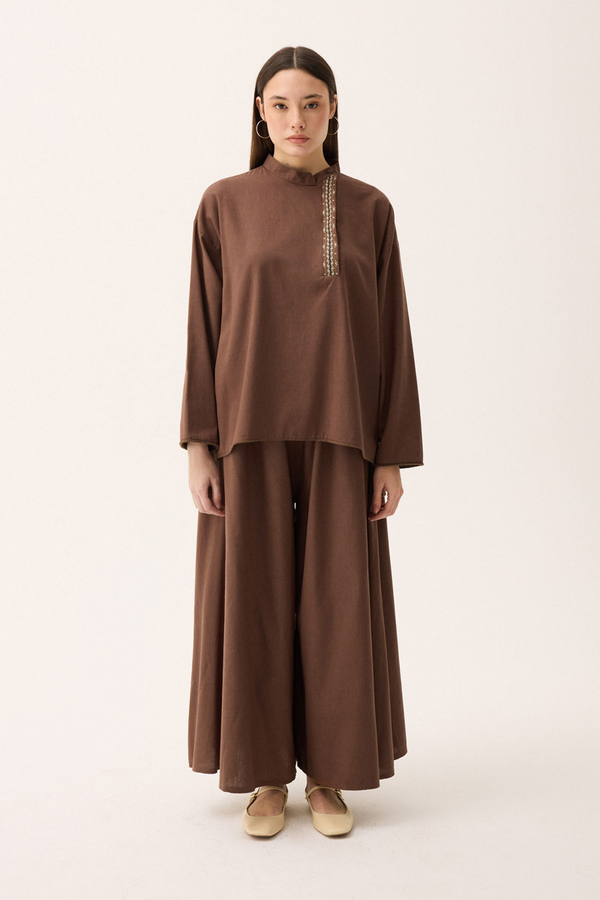 Elay Keten Takım Kahverengi - 5