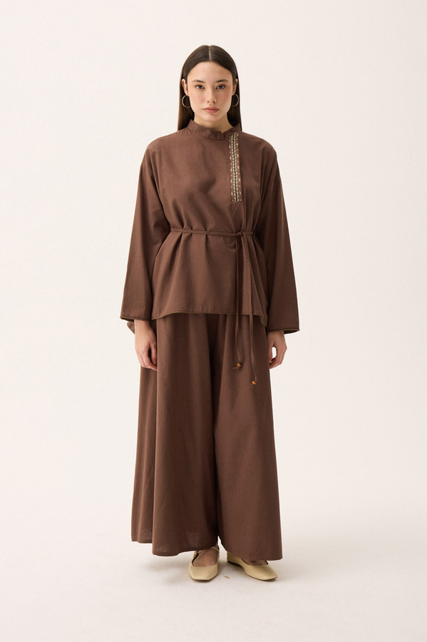 Elay Keten Takım Kahverengi - 9