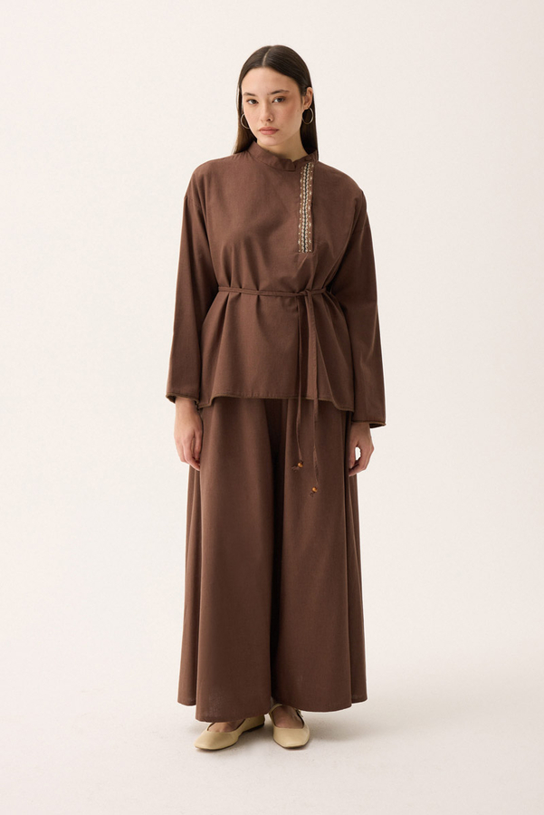 Elay Keten Takım Kahverengi - 10