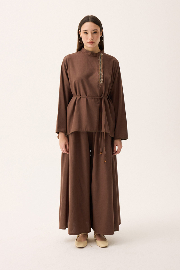 Elay Keten Takım Kahverengi - 8