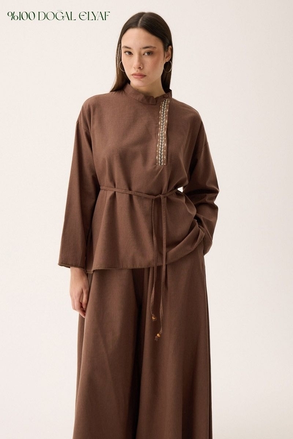 Elay Keten Takım Kahverengi - 1