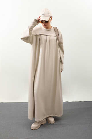 Eldiven Detay Elbise Taş - 1