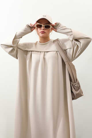 Eldiven Detay Elbise Taş - 2