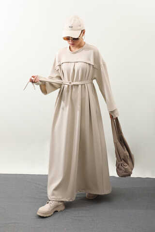 Eldiven Detay Elbise Taş - 8