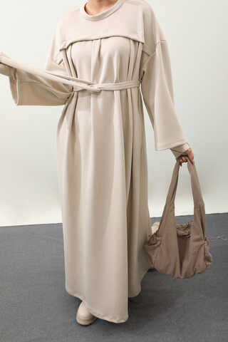 Eldiven Detay Elbise Taş - 9