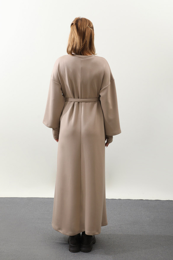 Eldiven Detay Elbise Vizon - 13