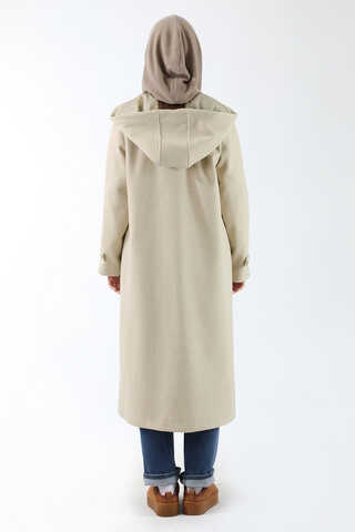 Eldivenli Kapüşonlu Kaban Taş - 6