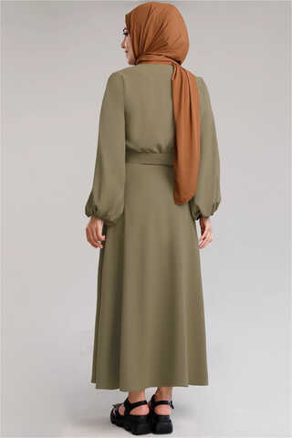 Elis Skirt Suit Khaki - 3