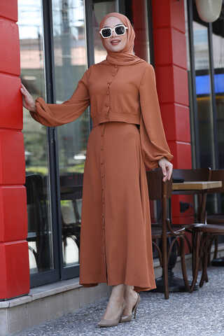 Elis Skirt Suit Orange - 1