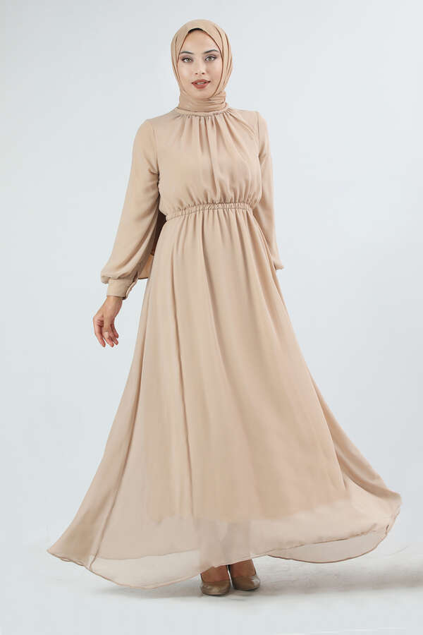 Elsa Dress Beige - 1