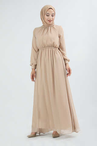 Elsa Dress Beige - 2