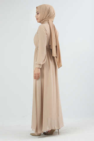 Elsa Dress Beige - 4