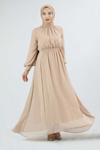Elsa Dress Beige - 1