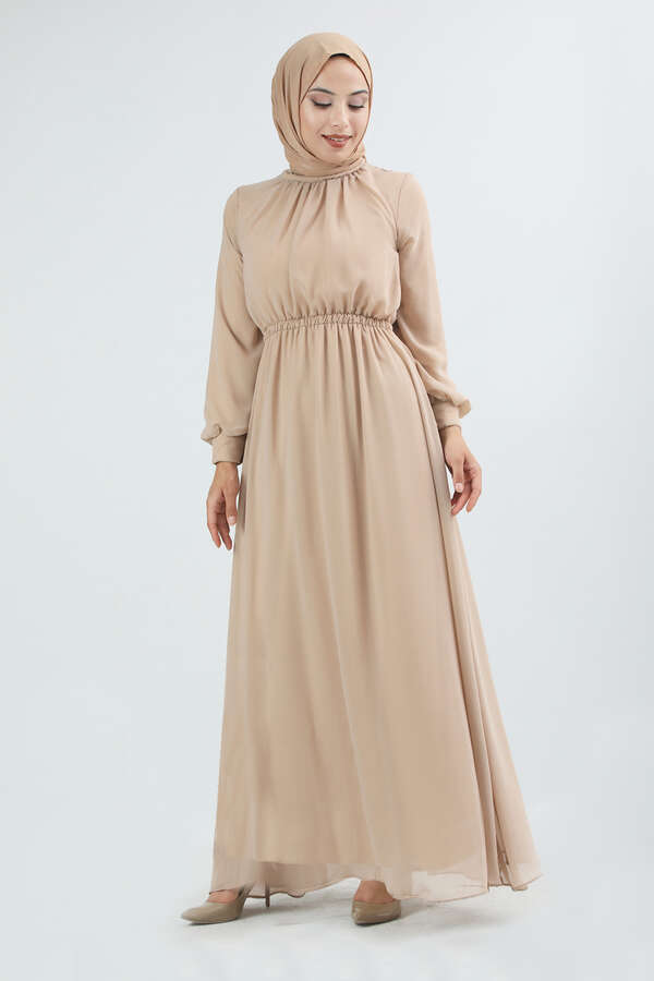 Elsa Dress Beige - 2