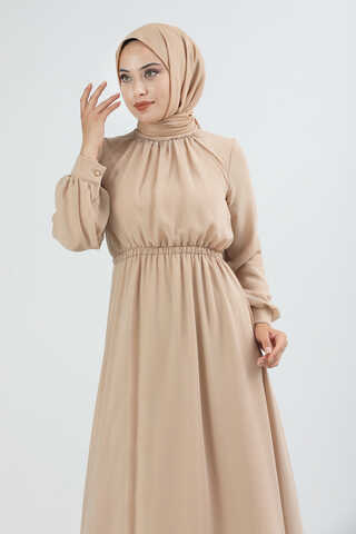Elsa Dress Beige - 3