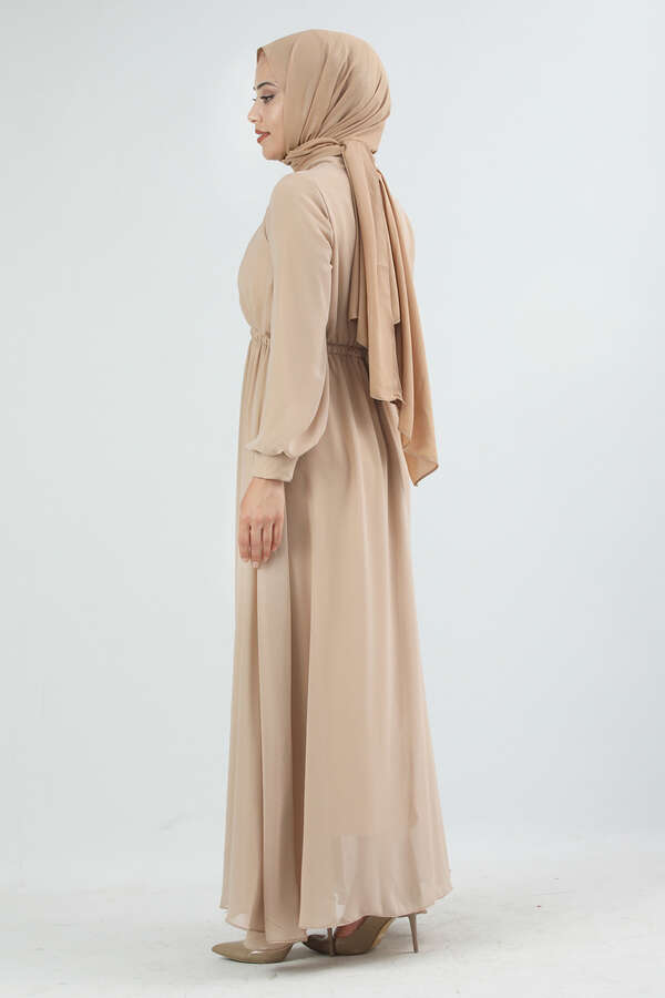 Elsa Dress Beige - 4