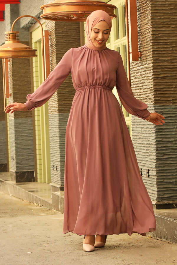 Elsa Dress dried rose - 2