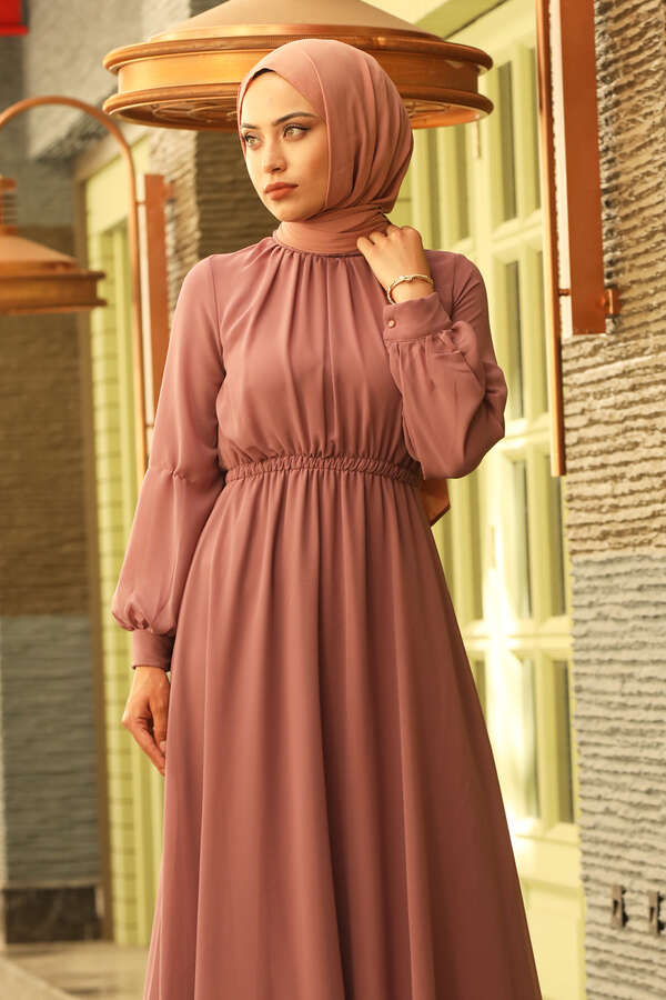 Elsa Dress dried rose - 1