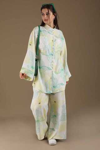 Exotic Patterned Suit Lemon - 3