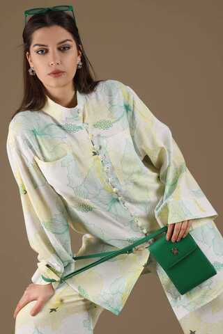 Exotic Patterned Suit Lemon - 4