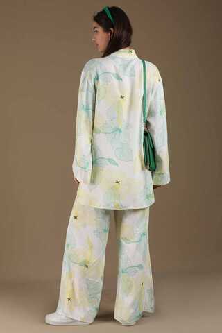 Exotic Patterned Suit Lemon - 5