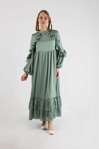 Faba Abiye Elbise Mint - 1