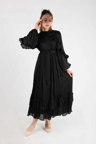 Faba Evening Dress Black - 1