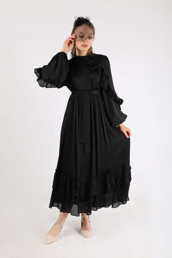 Faba Evening Dress Black - 1