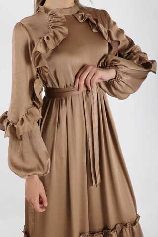 Faba Evening Dress Brown - 4